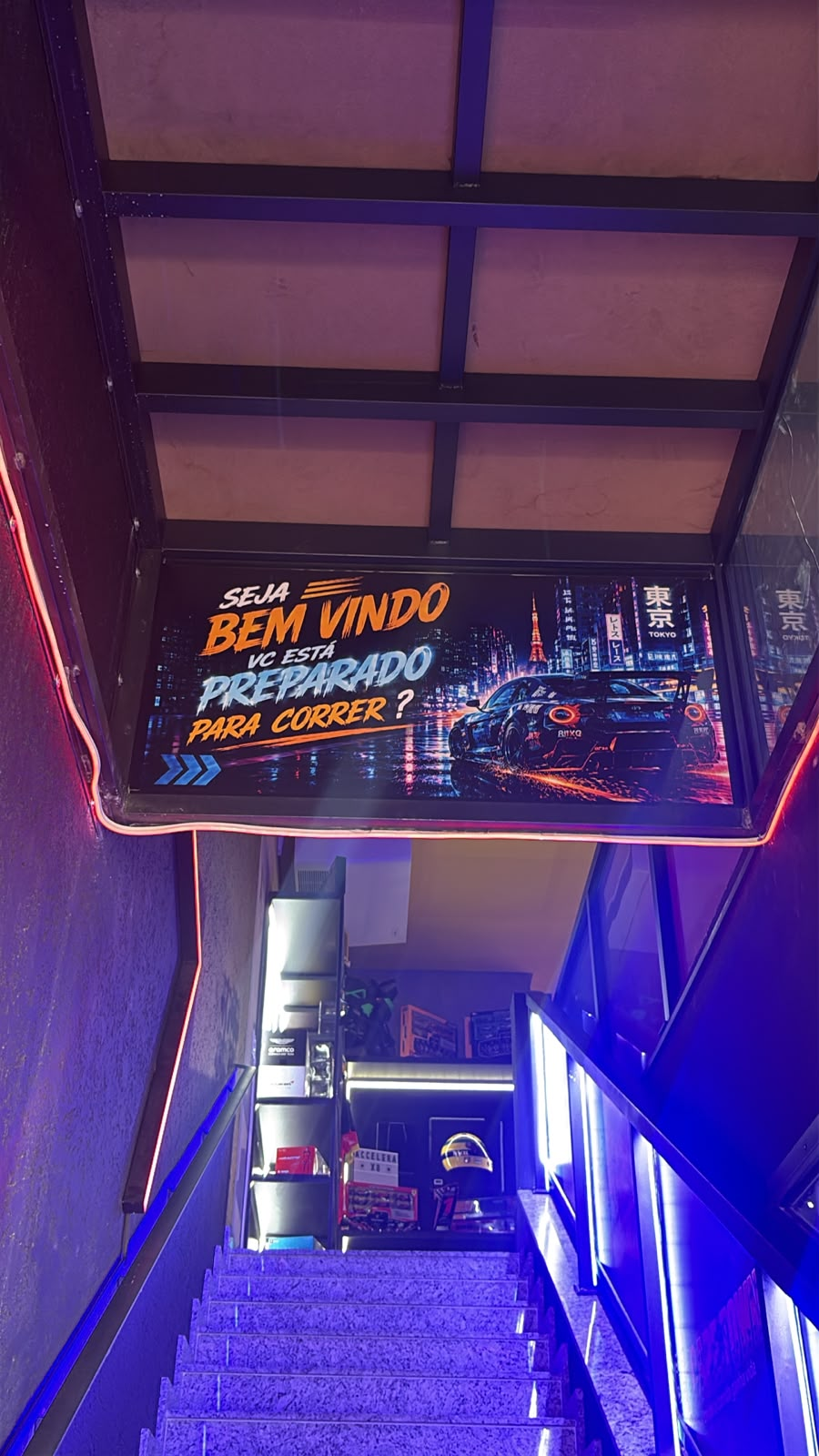Entrada Neon · Prepare-se para Correr